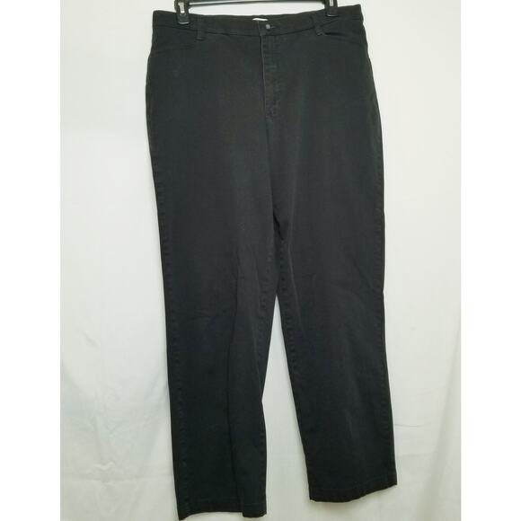 Lee Women's Black Size 18 Medium Modern Series Curvy Fit Straight Leg Denim - Picture 1 of 7
